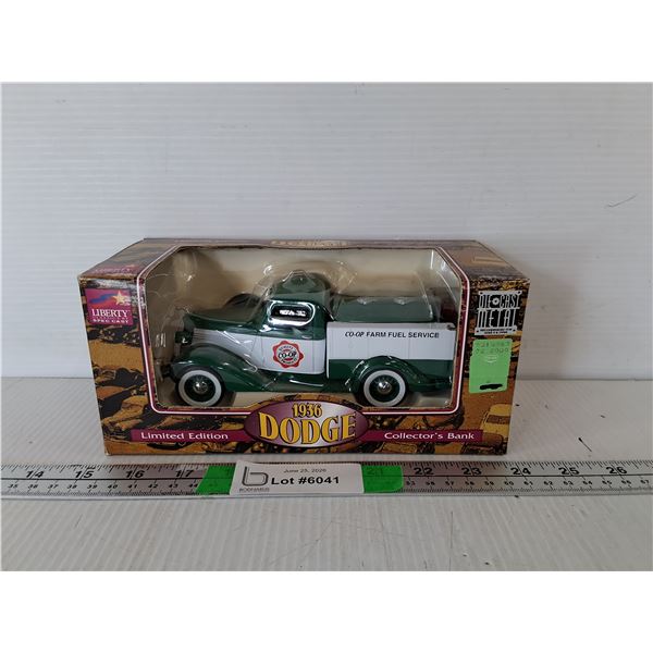 Co-op 1936 Dodge Die Cast Collector's Bank, NIB