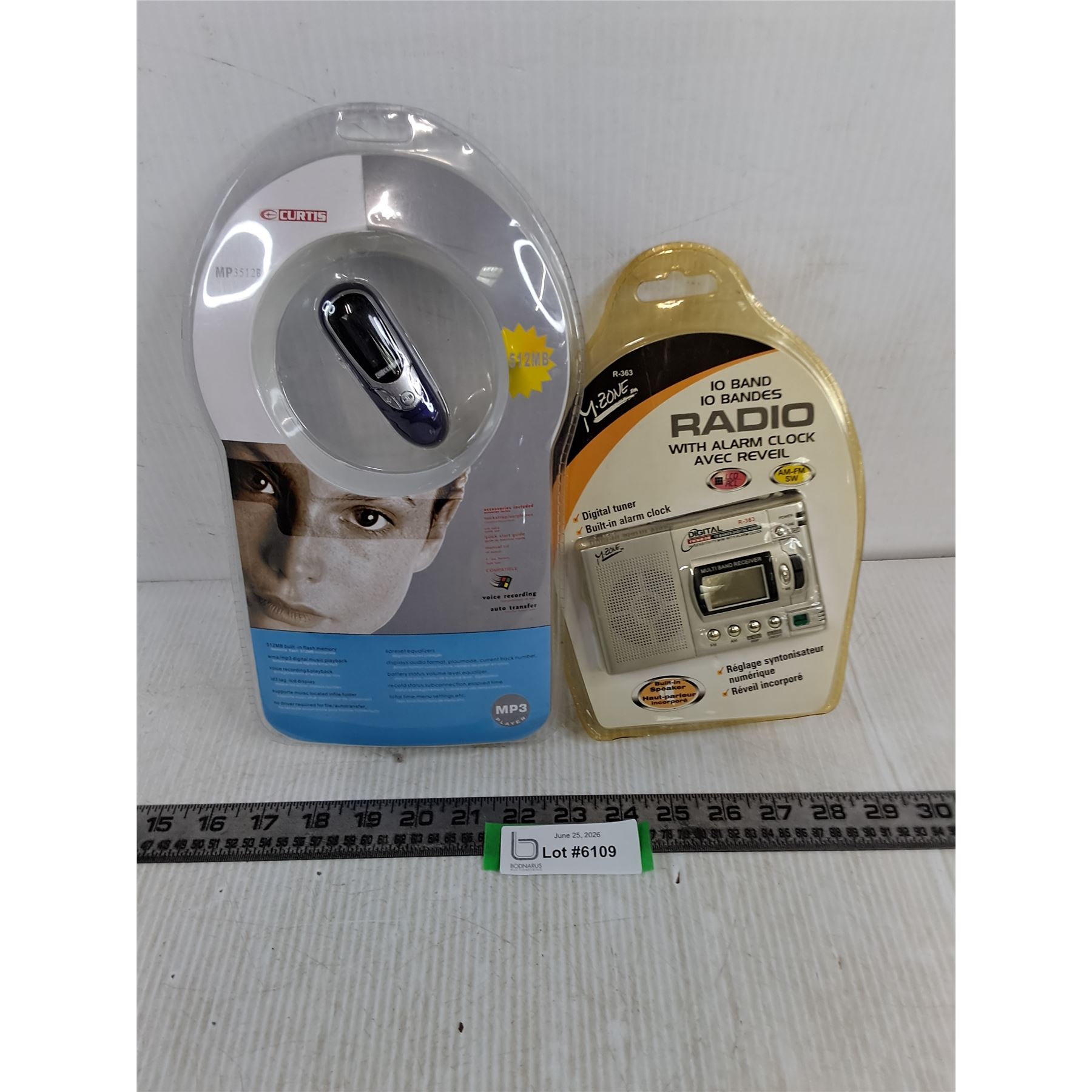 NOS Curtis MP3 Voice Recorder, M-Zone Radio/Alarm Clock - Bodnarus ...