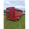 Image 4 : 2003 18ft Gooseneck Lift-off Stock Trailer - Located offsite by Pike Lake, SK