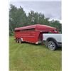 Image 7 : 2003 18ft Gooseneck Lift-off Stock Trailer - Located offsite by Pike Lake, SK