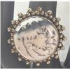 Image 2 : Stamped .925 Silver Dendrictic Agate Jewelry Set: Necklaces, Pendants, Ring, and Bracelet