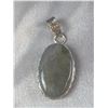 Image 2 : Stamped .925 Moss Agate Necklace, Pendant, and Bracelet Set