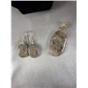 Image 3 : Ocean Jasper Jewelry Set with Stamped .925 Necklace, Bracelet, Earrings, and Pendant