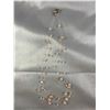 Image 3 : Floating Pearl Necklace and Earring Set with Adjustable Length