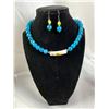 Image 1 : Dragons Vein Agate Necklace and Earrings With Extender