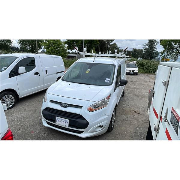 2017 FORD TRANSIT CONNECT XLT, 4DR CARGO VAN, WHITE, VIN NM0LS7F70H1315274,