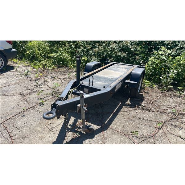 2010 UBILT 10'X54" SINGLE AXLE TRAILER, BLACK/WHITE, VIN NIL,