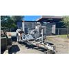 Image 4 : HOGG & DAVIS WHITE SINGLE AXLE COMMERCIAL LINE EQUIPMENT TRAILER WITH PINTLE HITCH, PNEUMATIC