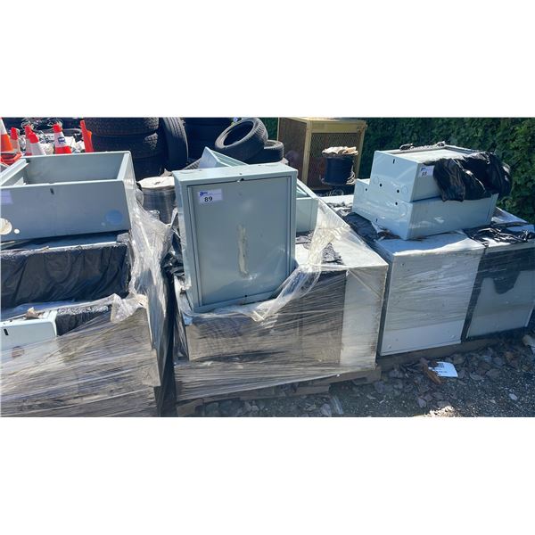 PALLET OF ASSORTED METAL INDUSTRIAL ELECTRICAL BOXES *MUST TAKE ALL ON PALLET*