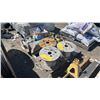 Image 1 : PALLET OF ASSORTED INDUSTRIAL CABLE, TIE DOWN STRAPS, & PLASTIC ELECTRICAL BOXES