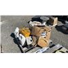 Image 2 : PALLET OF ASSORTED INDUSTRIAL ELECTRICAL CABLE, STRAPPING, AIR MOVER, & CABLE LUBRICANT
