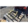Image 1 : PALLET OF ASSORTED MANHOLE SAFETY RAILINGS, & ORANGE CABLE REEL STAND