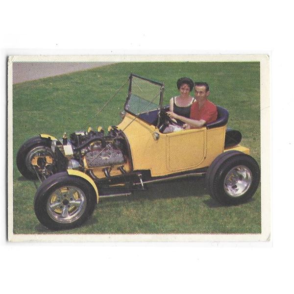 1965 Donruss Spec Sheet Hot Rod card #25 Bob-Tailed "T"