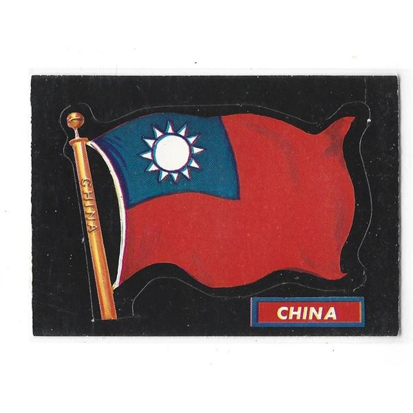 1970 O-Pee-Chee Flags of the World card #14 China