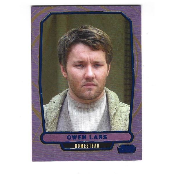 2012 Topps Star Wars Galactic Files card #45 Owen Lars Blue #d 321/350