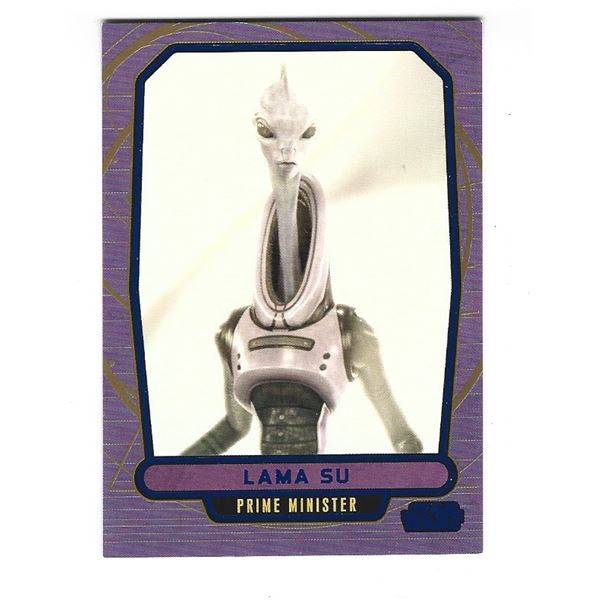 2012 Topps Star Wars Galactic Files card #55 Lama Su Blue #d 048/350