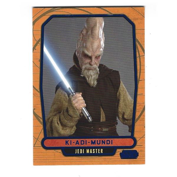 2012 Topps Star Wars Galactic Files card #79 Ki-Adi-Mundi Blue #d 076/350