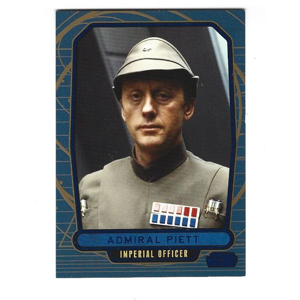 2012 Topps Star Wars Galactic Files card #141 Admiral Piett Blue #d 297/350