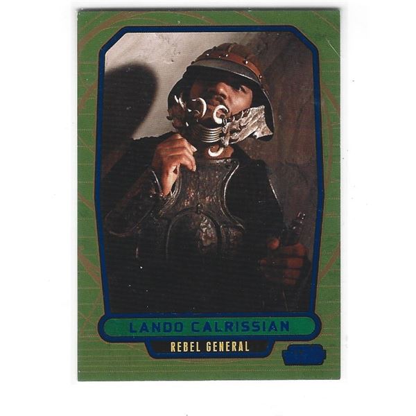 2012 Topps Star Wars Galactic Files card #156 Lando Calrissian Blue #d 281/350
