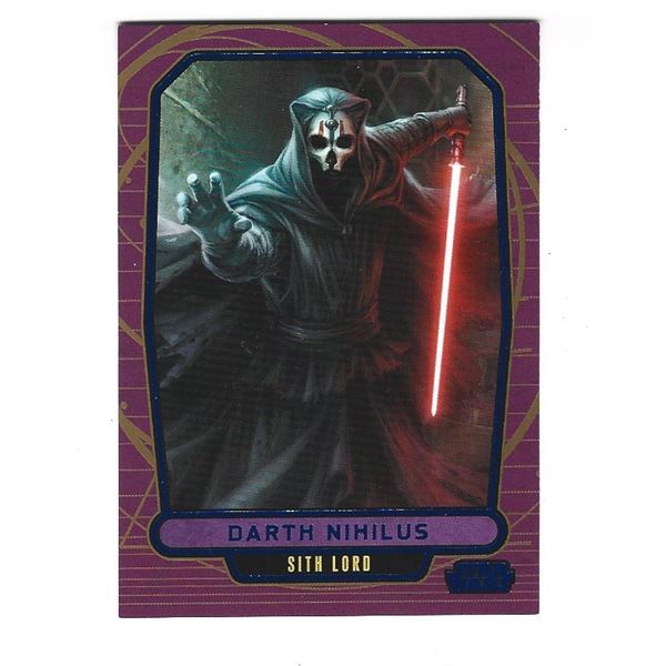 2012 Topps Star Wars Galactic Files card #189 Darth Nihilus Blue #d 203/350
