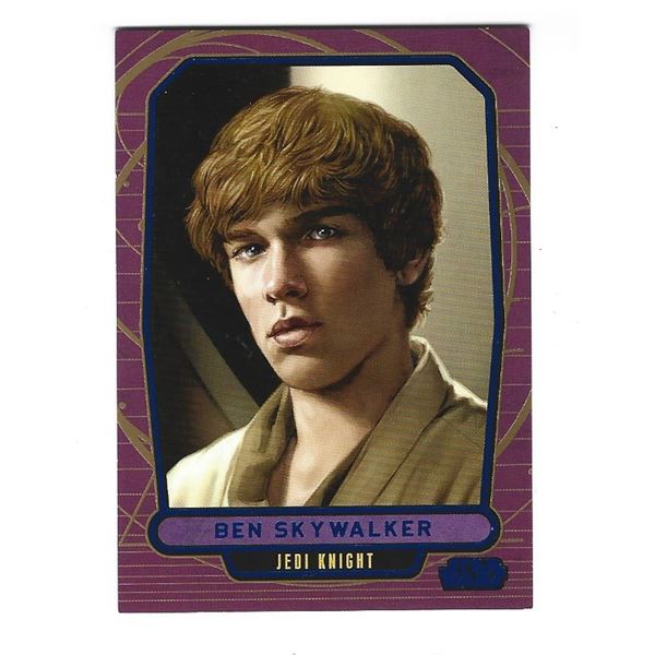 2012 Topps Star Wars Galactic Files card #214 Ben Skywalker Blue #d 278/350