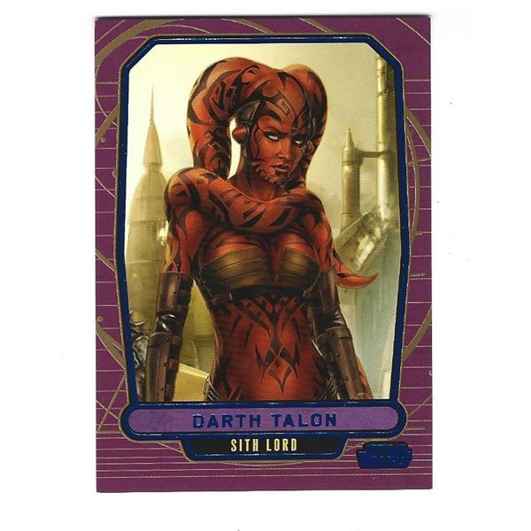 2012 Topps Star Wars Galactic Files card #220 Darth Talon Blue #d 349/350