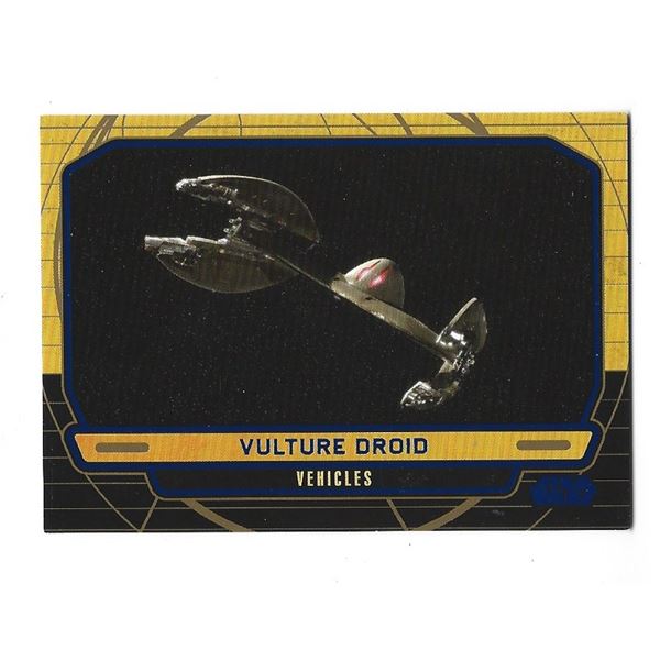 2012 Topps Star Wars Galactic Files card #247 Vulture Droid Blue #d 211/350
