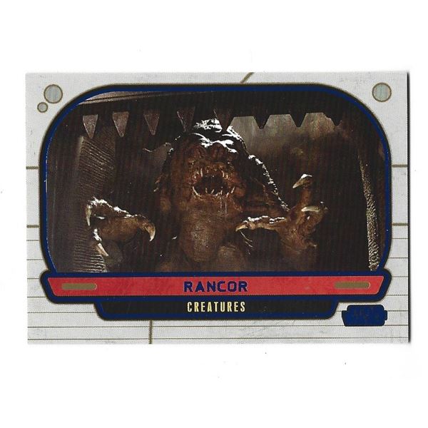2012 Topps Star Wars Galactic Files card #314 Rancor Blue #d 151/350