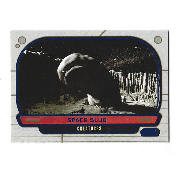 2012 Topps Star Wars Galactic Files card #313 Space Slug Blue #d 231/350