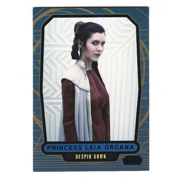 2013 Topps Star Wars Galactic Files #483 Princess Leia Organa Blue #d 048/350