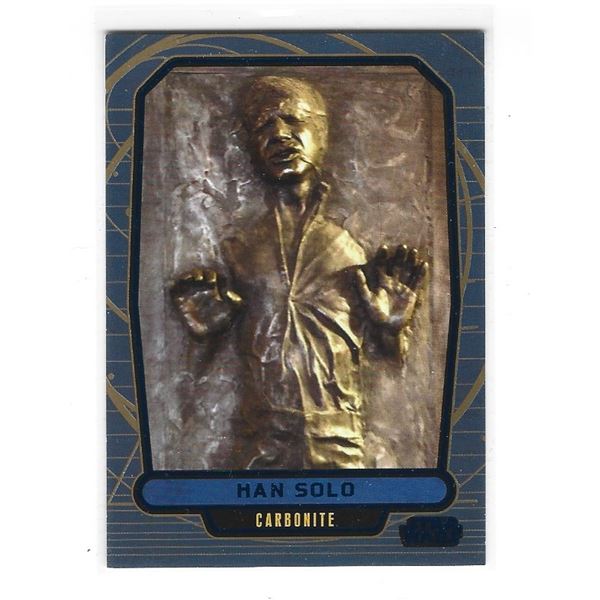 2013 Topps Star Wars Galactic Files #503 Han Solo in Carbonite Blue #d 336/350