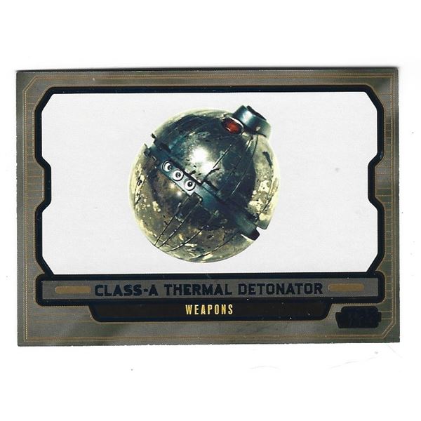 2013 Topps Star Wars Galactic Files #636 Class-A Thermal Detonator Blue #d 161/350
