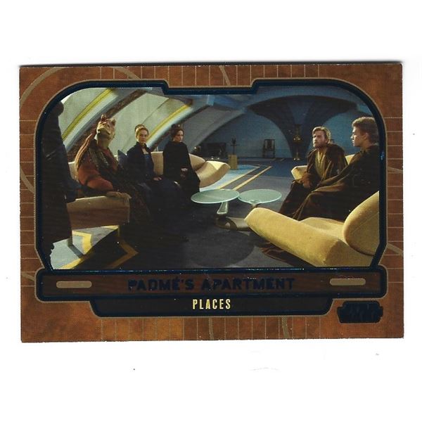 2013 Topps Star Wars Galactic Files card #643 Padme's Apartment Blue #d 110/350