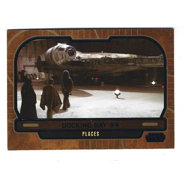 2013 Topps Star Wars Galactic Files card #655 Docking Bay 94 Blue #d 105/350