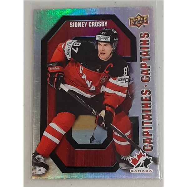 Sidney Crosby 2021-22 Tim Hortons Team Canada Captains card CC-5