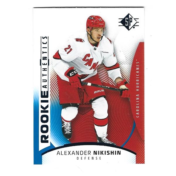 Alexander Nikishin 2025-26 SP Rookie Authentics card #103 Blue parallel