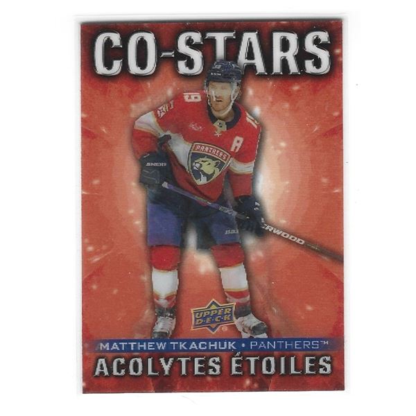 2025-26 Tim Hortons Co-Stars card CO-9 Matthew Tkachuk Aleksander Barkov