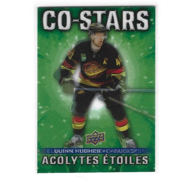 2025-26 Tim Hortons Co-Stars card CO-7 Elias Pettersson Quinn Hughes