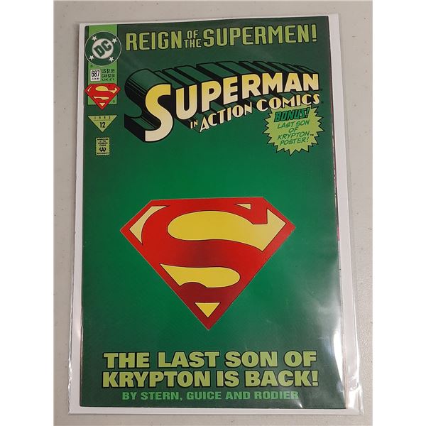 The Adventures of Superman Comic #687 with Bonus Poster