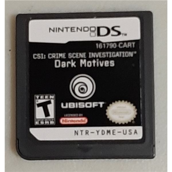 CSI Dark Motives Nintendo DS Game