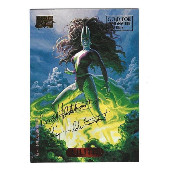 1994 Marvel Masterpieces Gold Foil Signature Series card #67 Lilith