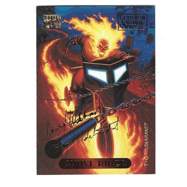 1994 Marvel Masterpieces Gold Foil Signature Series #42 Ghost Rider