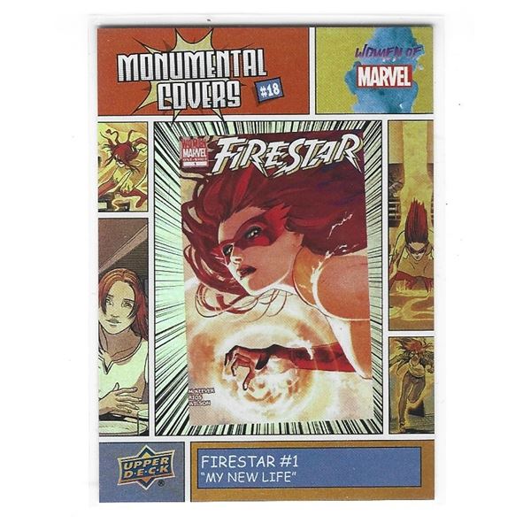 2024 UD Women of Marvel Monumental Covers BI-18 Firestar #1
