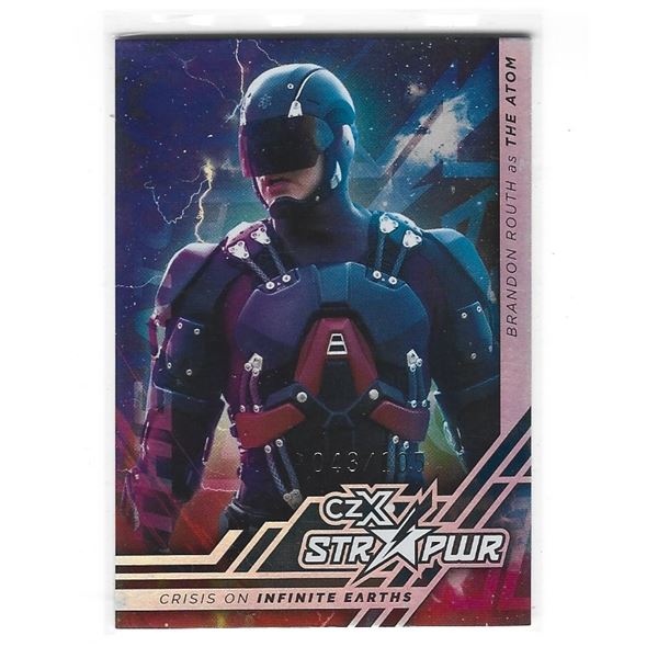 2022 CZX Crisis on Infinite Earths STR PWR S05 Brandon Routh as The Atom Silver #d 043/105