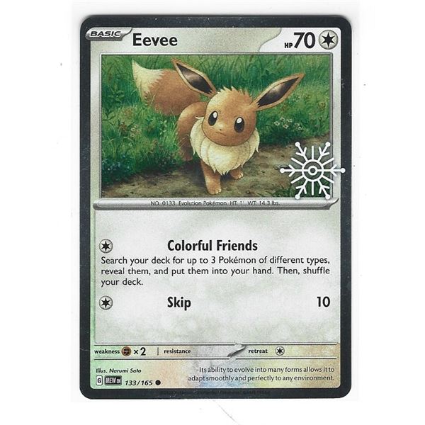 Pokemon Eevee Holiday Calendar Holo Promo 133/165