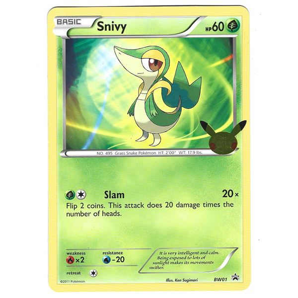 Pokemon Celebrations Unova First Partner Pack Jumbo Promo BW01 Snivy