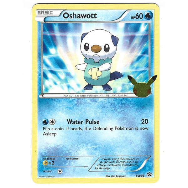 Pokemon Celebrations Unova First Partner Pack Jumbo Promo BW03 Oshawott