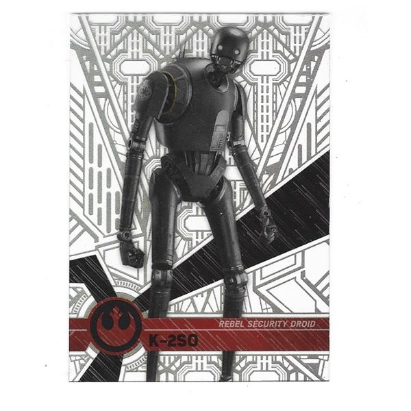 2017 Topps Star Wars High Tek card 67 K-2SO Pattern 3 Form 2