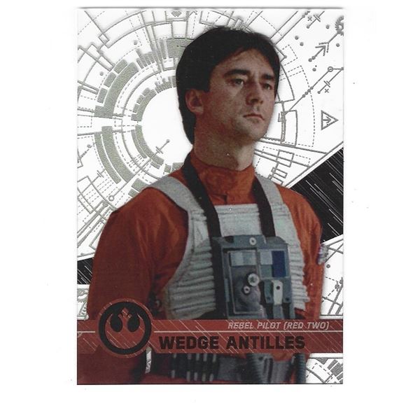 2017 Topps Star Wars High Tek card 43 Wedge Antilles Pattern 3 Form 1