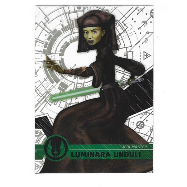 2017 Topps Star Wars High Tek card 29 Luminara Unduli Pattern 3 Form 1